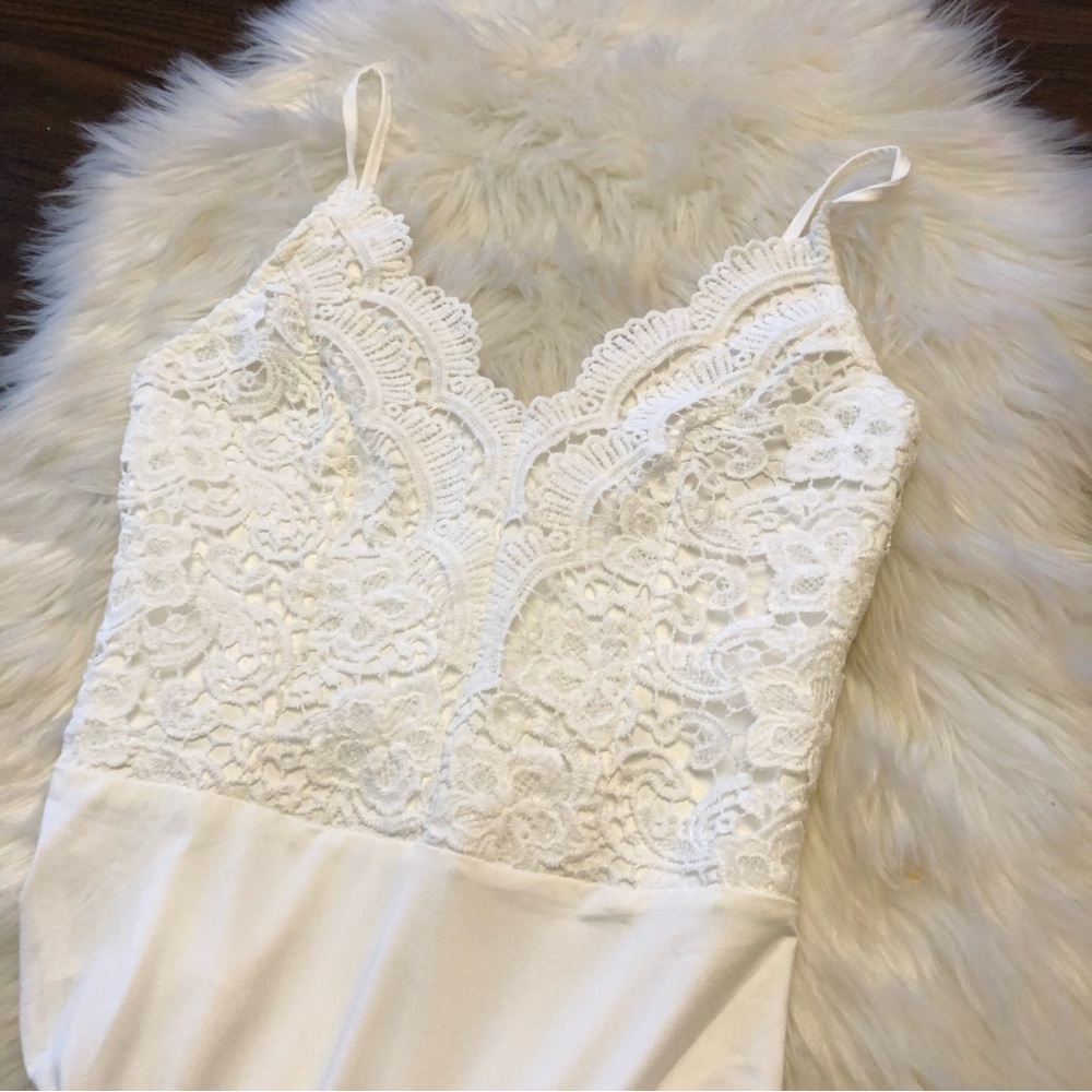 VERA & LUCY Lace Top Bodysuit